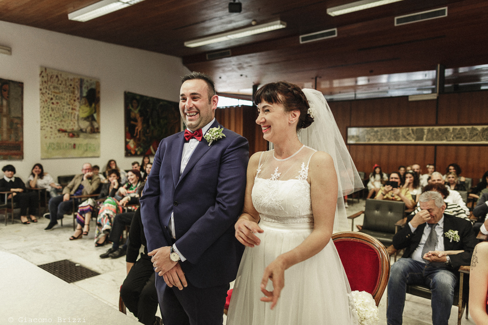 Gli sposi durante la cerimonia, matrimonio Massa Carrara Toscana